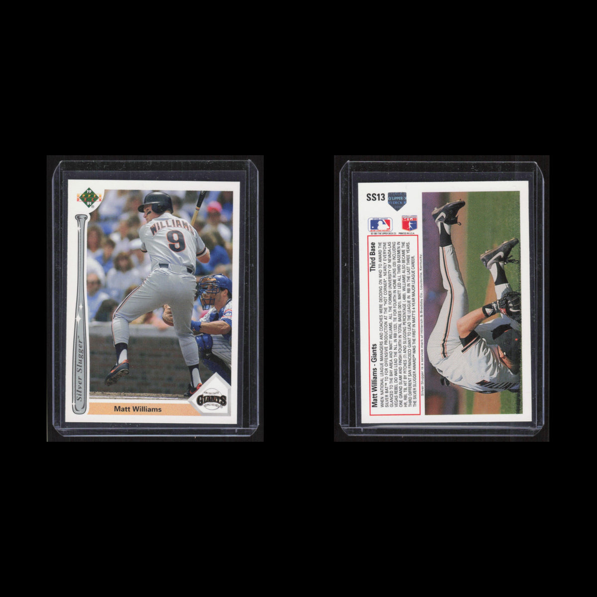 Matt Williams #SS13 1991 Upper Deck Silver Sluggers San Francisco Giants Card NM