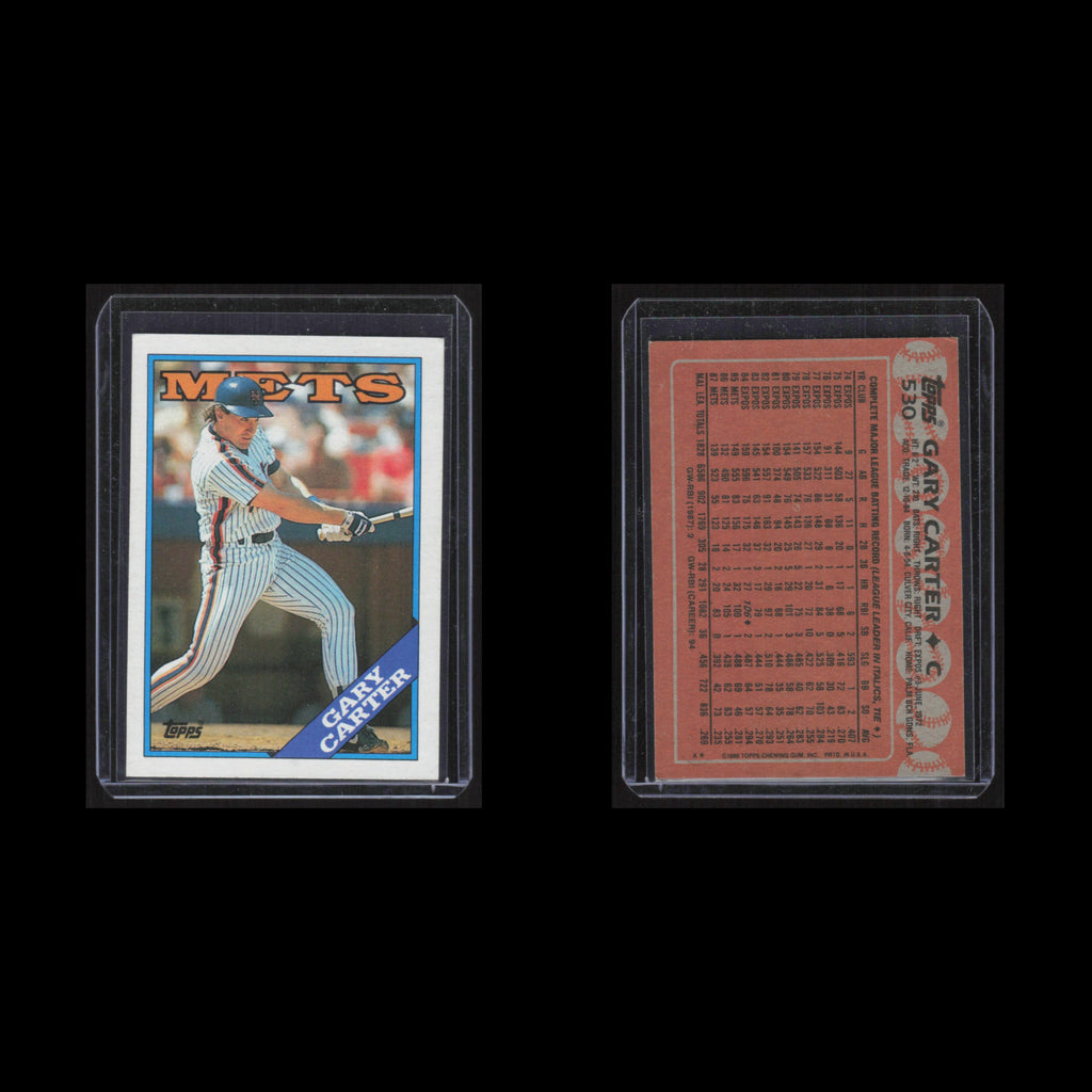 Gary Carter #530 1988 Topps New York Mets Baseball Card MLB NM