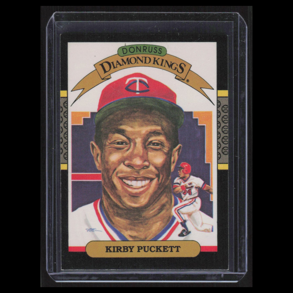 Kirby Puckett #19 1987 Donruss Diamond Kings Minnesota Twins Baseball Card MLB