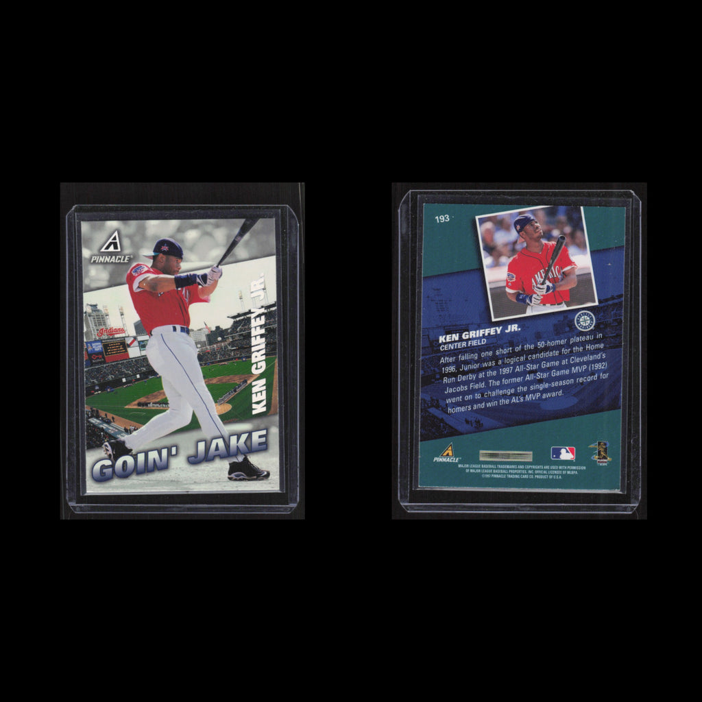 Ken Griffey Jr. #193 1997 Pinnacle Seattle Mariners Baseball Card MLB NM