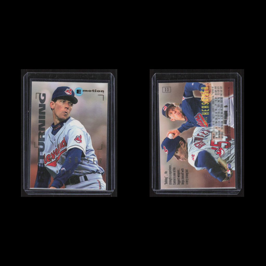 Orel Hershiser #33 1995 Skybox Emotion Cleveland Indians Baseball Card MLB NM