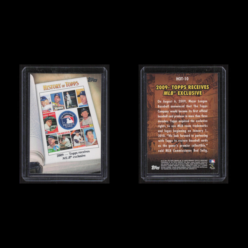 Mickey Mantle #HOT-10 2011 History of Topps New York Yankees Baseball Card MLB