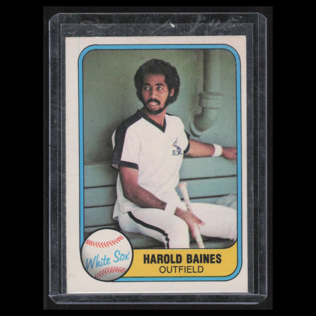Harold Baines Rookie #346 1981 Fleer Chicago White Sox Baseball Card MLB NM