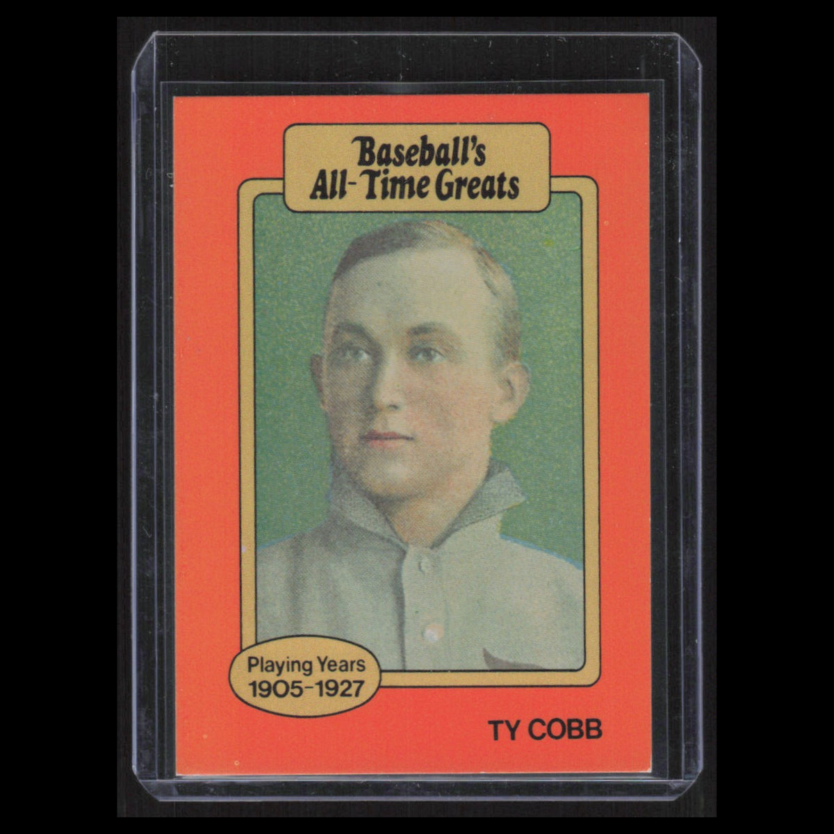 Ty Cobb #NNO 1986 Baseball All-Time Greats Detroit Tigers Baseball Card MLB NM