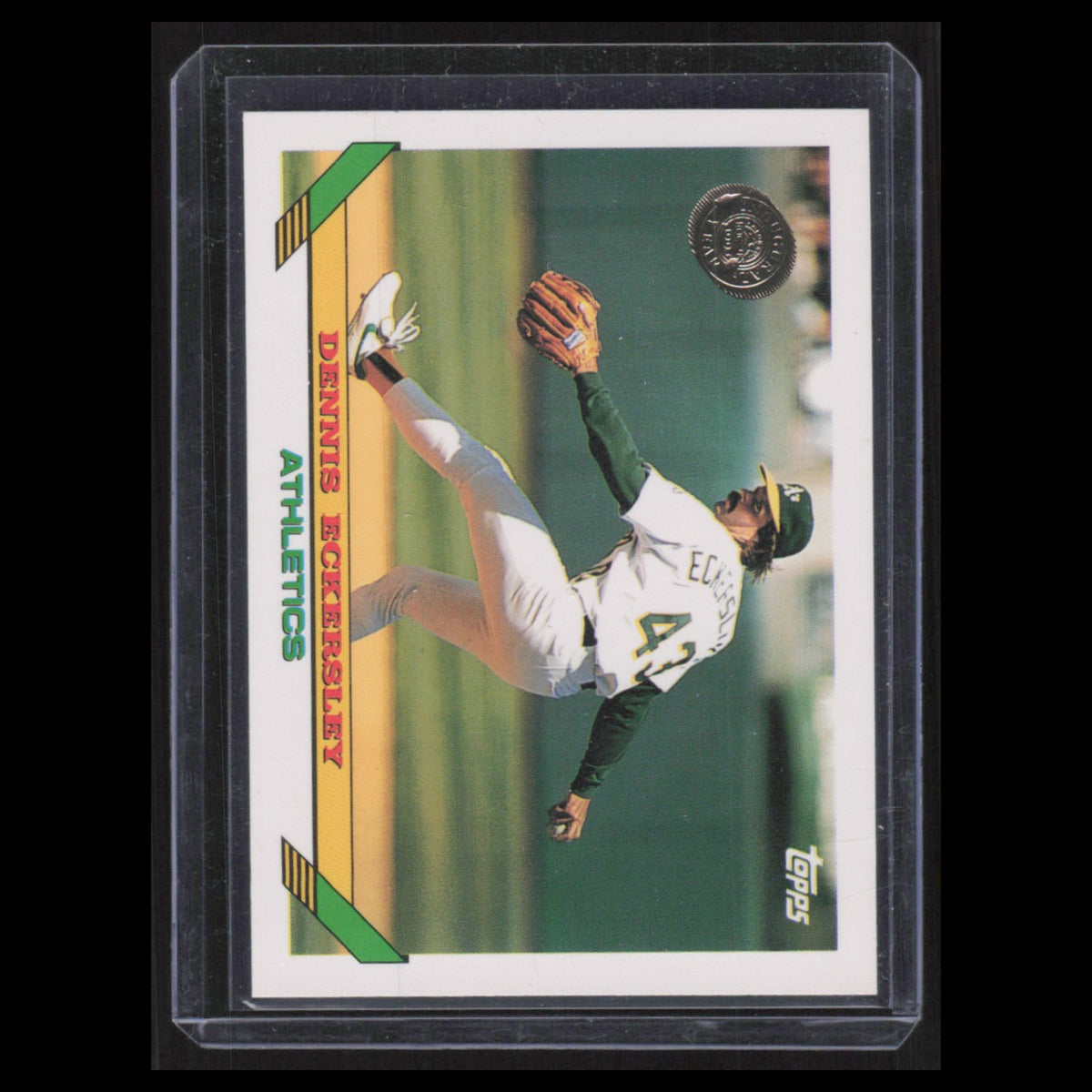 Dennis Eckersley #155 1993 Topps Colorado Rockies Inaugrial Oakland Athletics NM