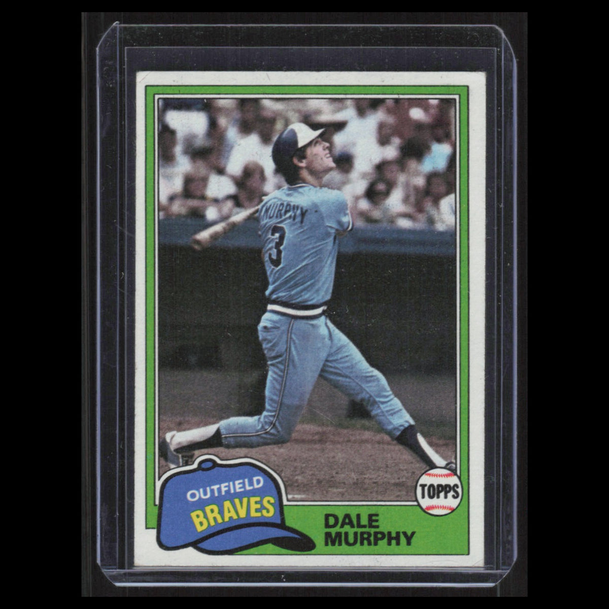Dale Murphy #504 1981 Topps Atlanta Braves Baseball Card MLB NM
