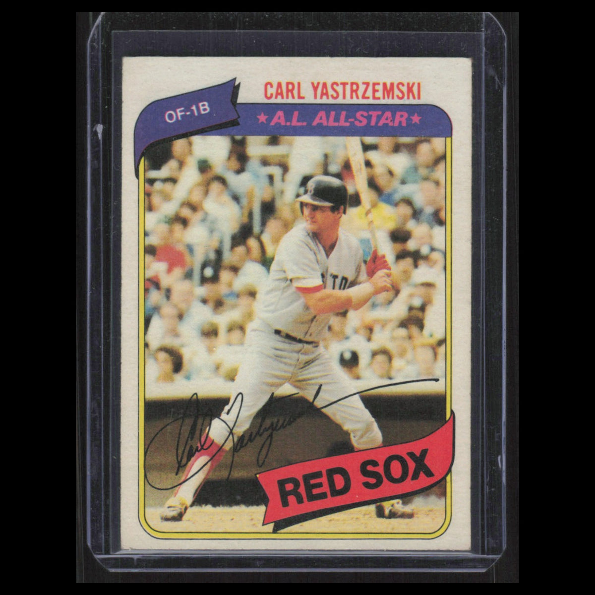 Carl Yastrzemski #720 1980 Topps Boston Red Sox Baseball Card MLB NM