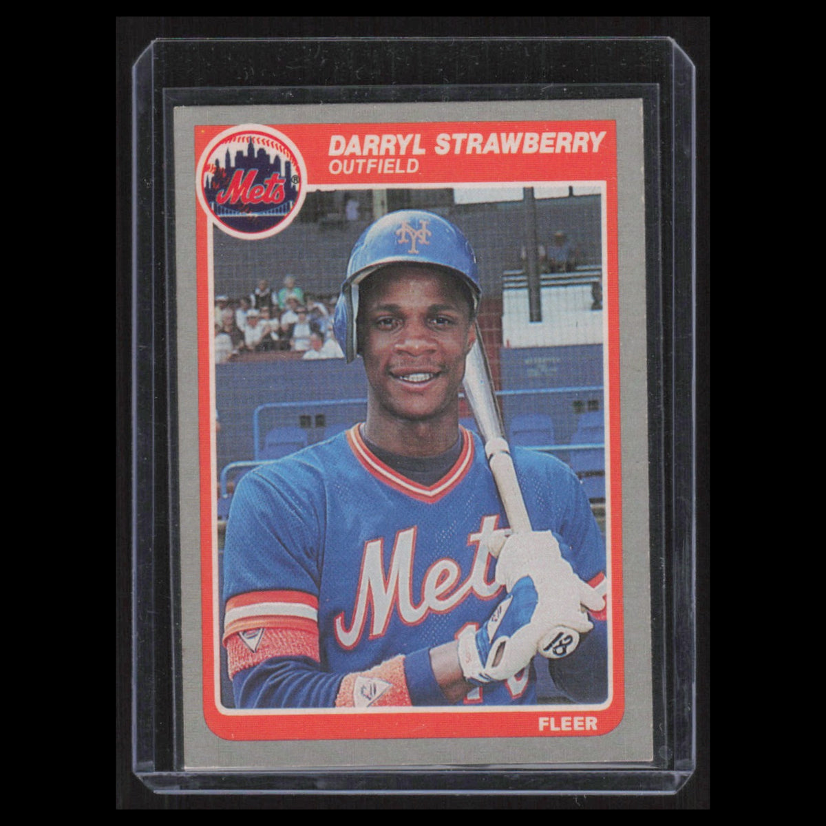 Darryl Strawberry #93 1985 Fleer New York Mets Baseball Card MLB NM