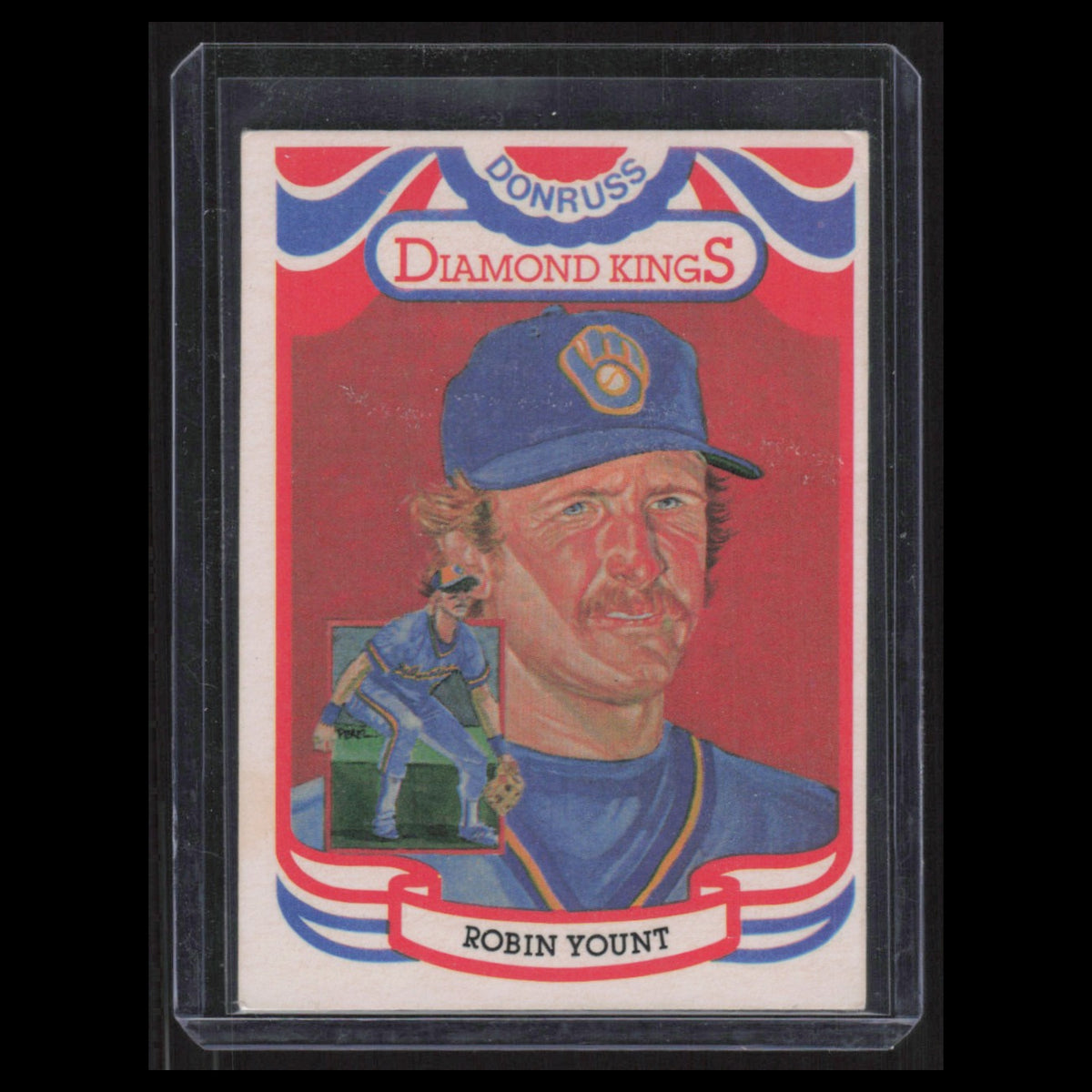 Robin Yount #1 1983 Donruss Diamond Kings Milwaukee Brewers Baseball Card MLB NM