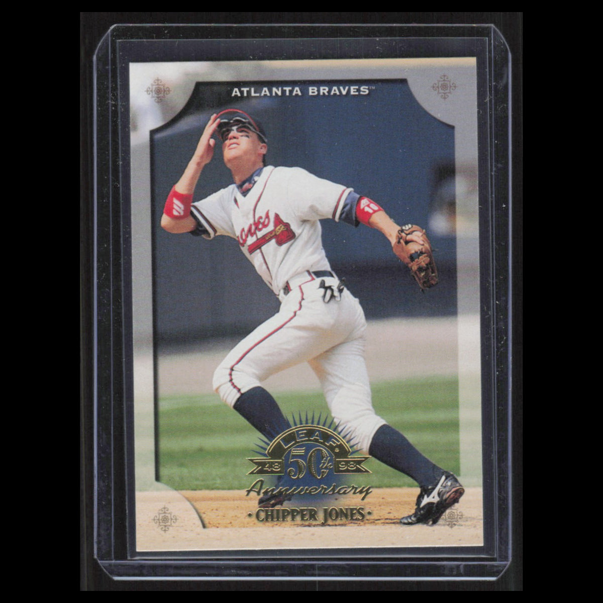 Chipper Jones #130 1998 Leaf Atlanta Braves Baseball Card MLB NM
