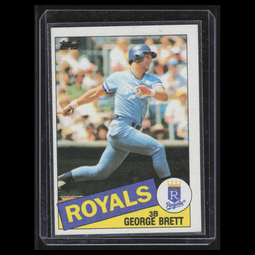 George Brett #100 1985 Topps Kansas City Royals Baseball Card MLB NM