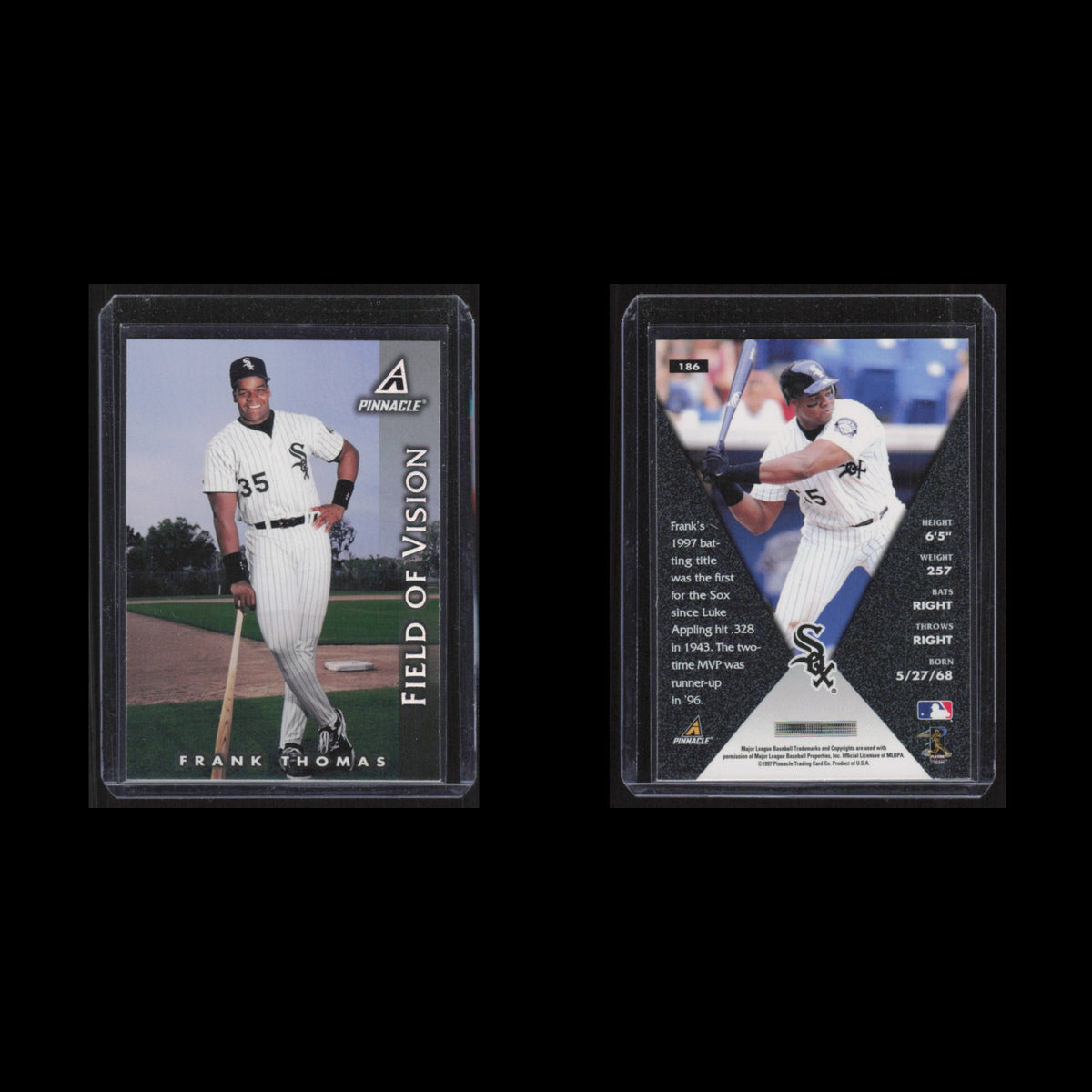 Frank Thomas #186 1998 Pinnacle Chicago White Sox Baseball Card MLB NM