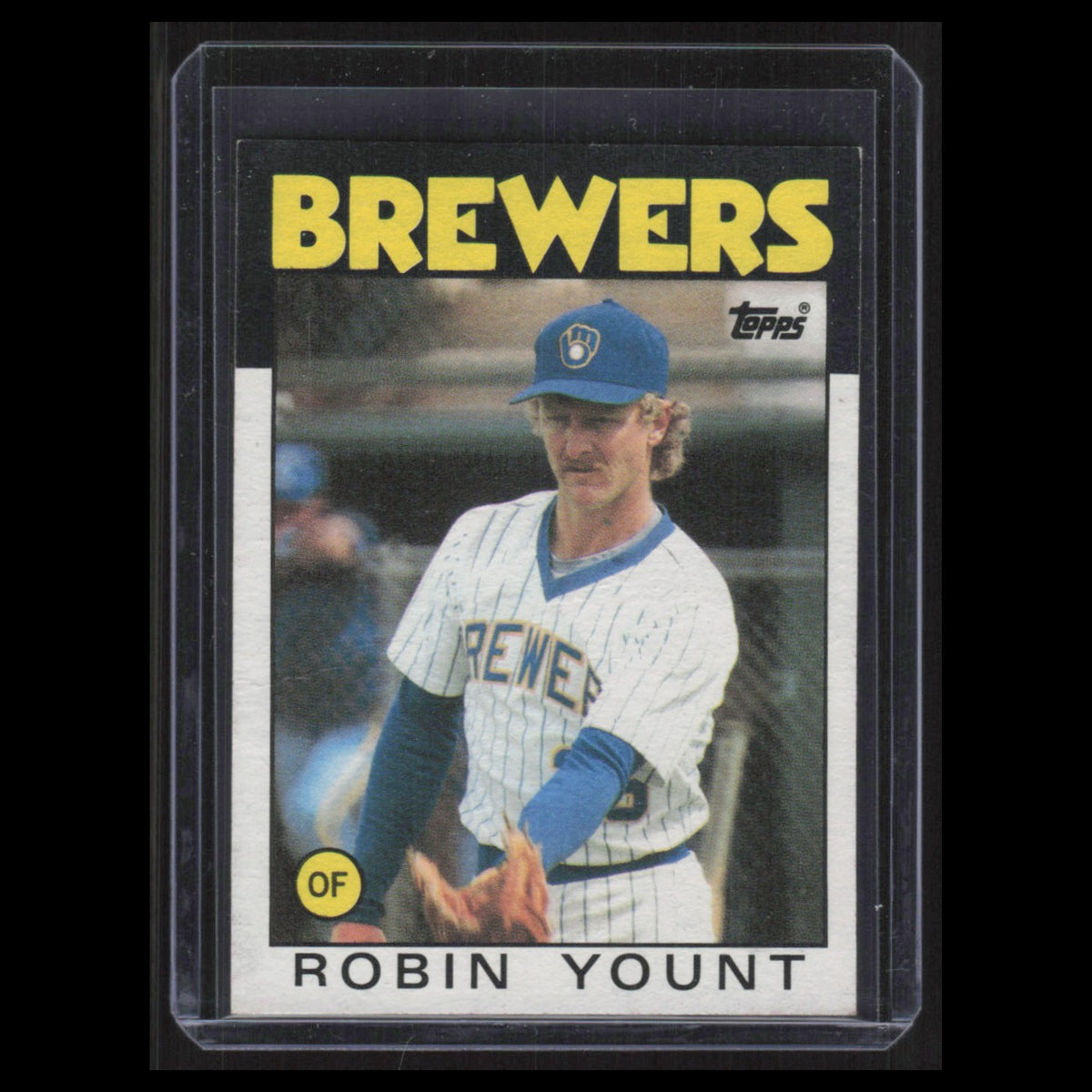 Robin Yount #780 1986 Topps Milwaukee Brewers Baseball Card MLB NM