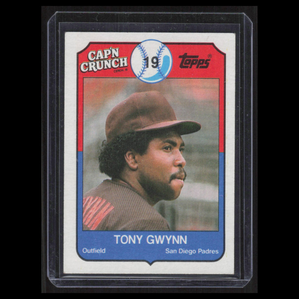 Tony Gwynn #5 1989 Topps Capn Crunch San Diego Padres Baseball Card MLB NM