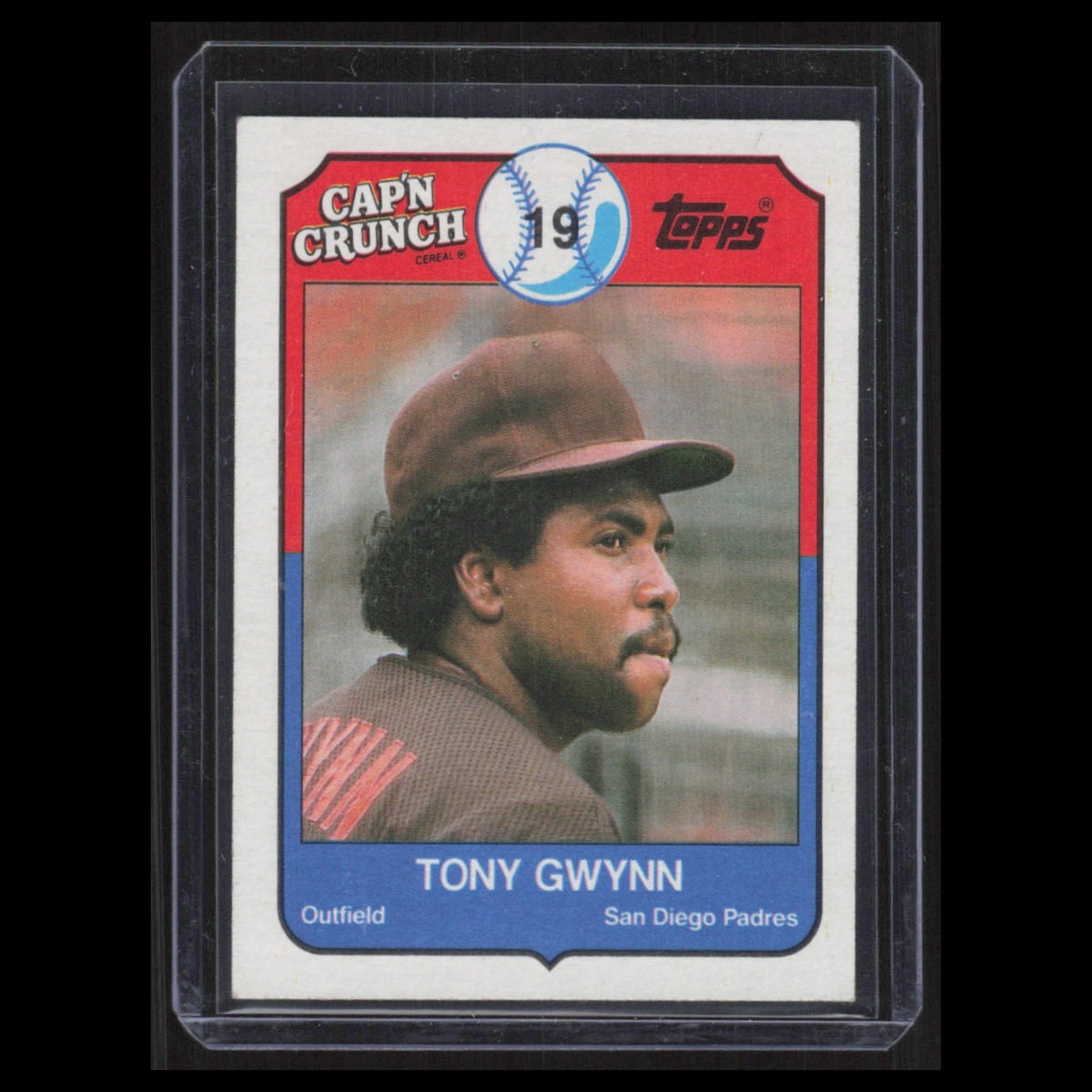 Tony Gwynn #5 1989 Topps Capn Crunch San Diego Padres Baseball Card MLB NM