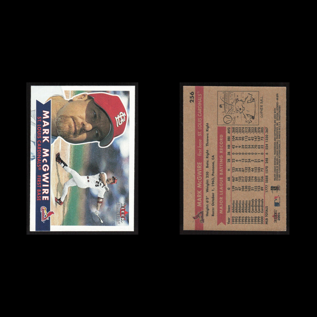 Mark McGwire #256 2001 Fleer Tradition St. Louis Cardinals Baseball Card MLB NM