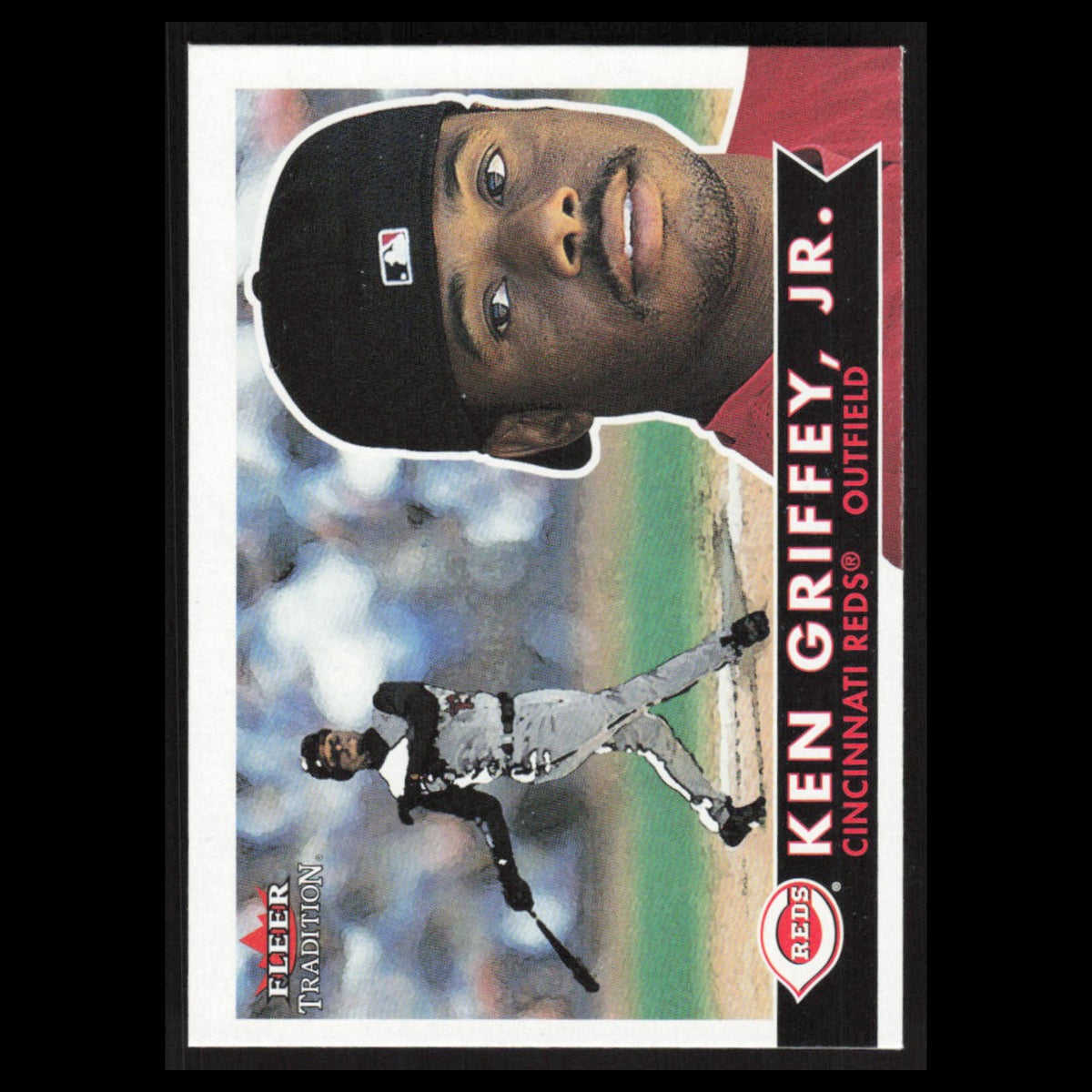 Ken Griffey Jr. #140 2001 Fleer Tradition Cincinnati Reds Baseball Card MLB NM