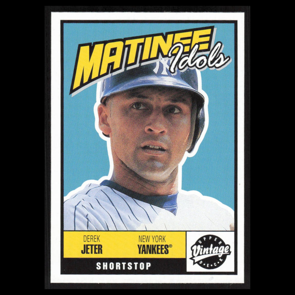 Derek Jeter #M2 2001 Upper Deck Vintage Matinee Idols New York Yankees Baseball