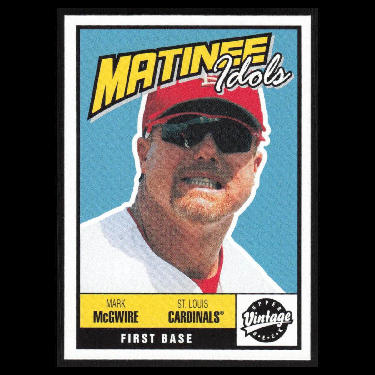 Mark McGwire #M20 2001 Upper Deck Vintage Matinee Idols St. Louis Cardinals Card