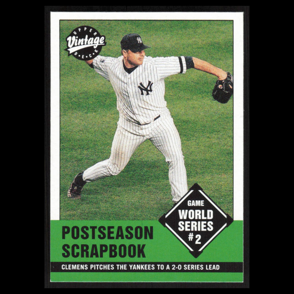 Roger Clemens #387 2001 Upper Deck Vintage New York Yankees Baseball Card MLB NM