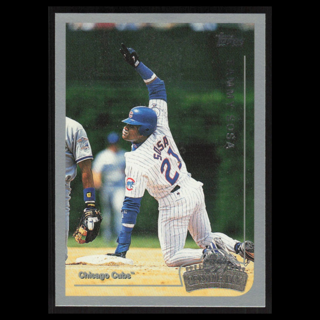 Sammy Sosa #37 1999 Topps Opening Day Chicago Cubs Baseball Card MLB NM