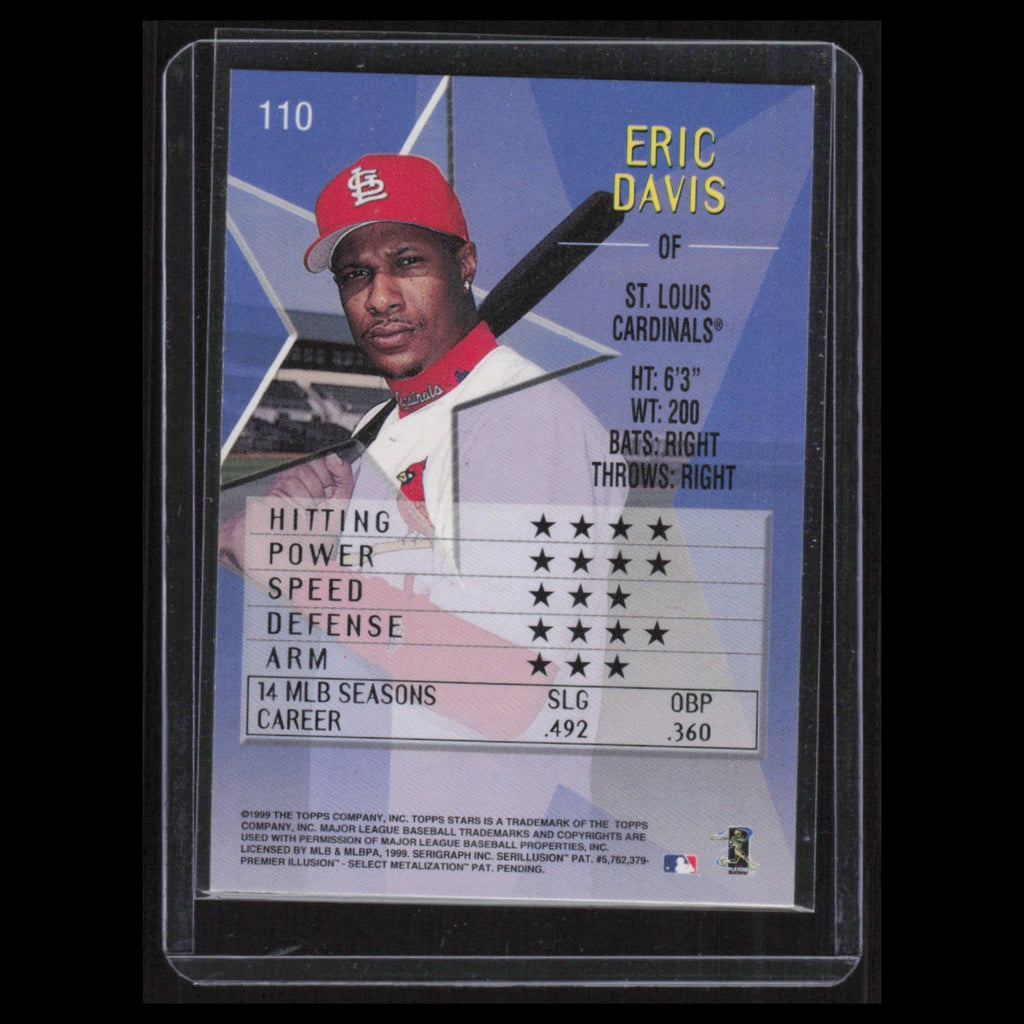 Eric Davis #110 1999 Topps Stars St. Louis Cardinals Baseball Card MLB NM