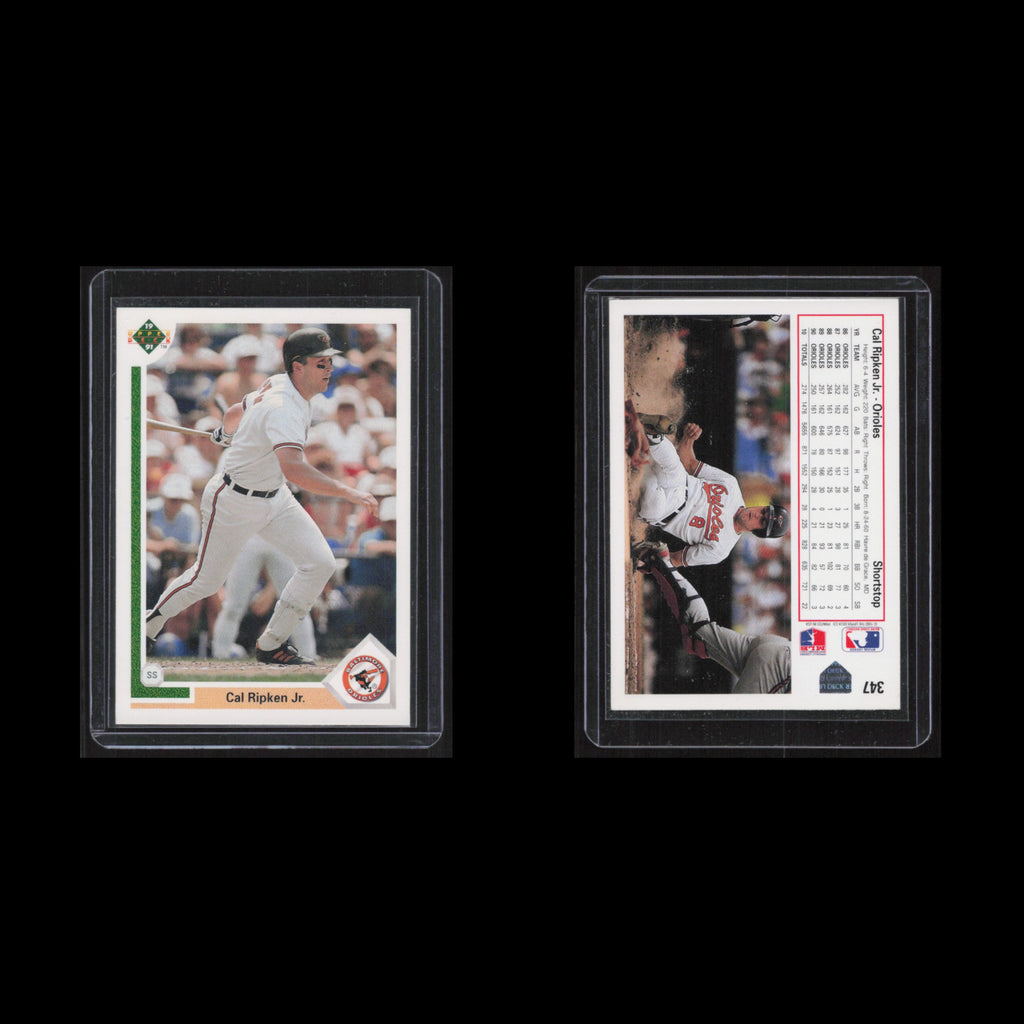 Cal Ripken Jr #347 1990 Upper Deck Baltimore Orioles Baseball Card MLB NM