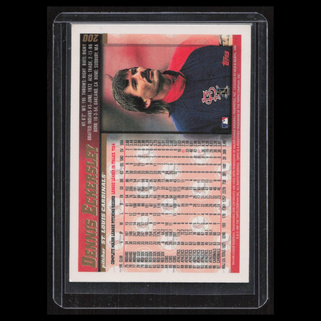 Dennis Eckersley #200 1998 Topps St. Louis Cardinals Baseball Card MLB NM