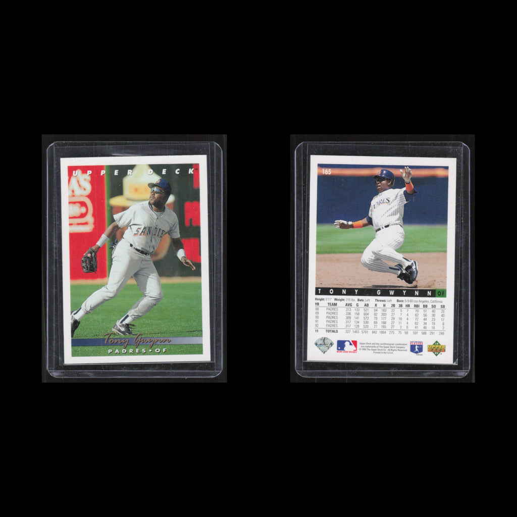 Tony Gwynn #165 1993 Upper Deck San Diego Padres Baseball Card MLB NM