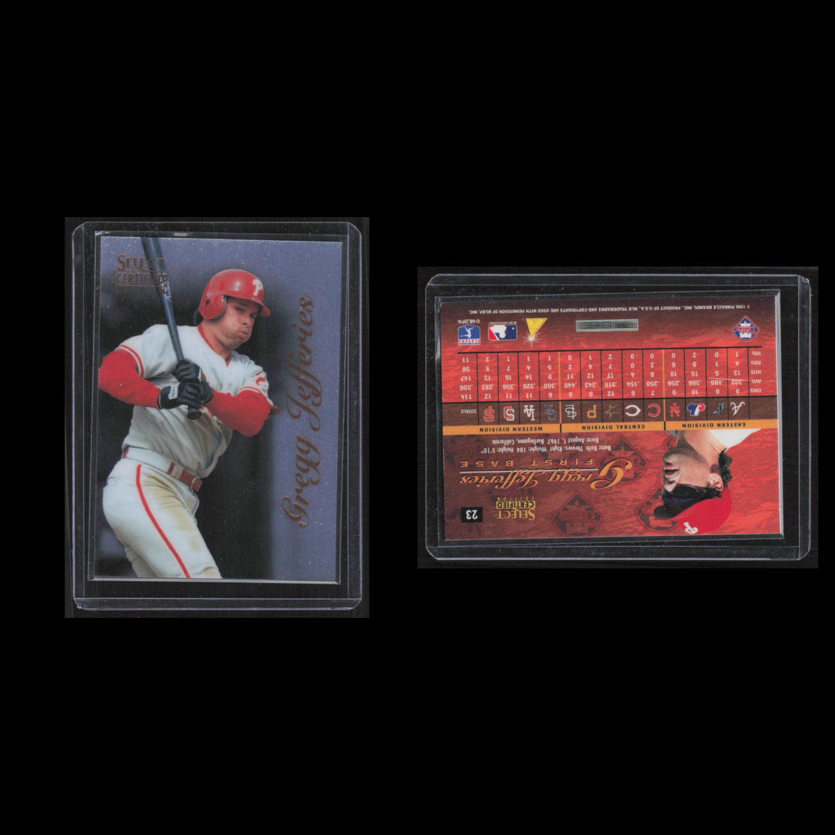 Gregg Jefferies #23 1997 Topps Gallery Philadelphia Phillies Baseball Card MLB