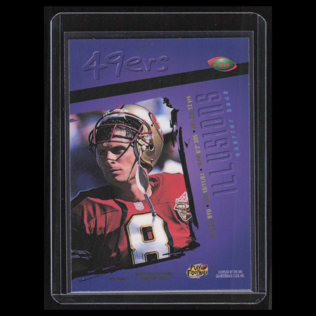 Steve Young #128 1996 Playoff Illusions San Francisco 49ers Football Card NFL NM