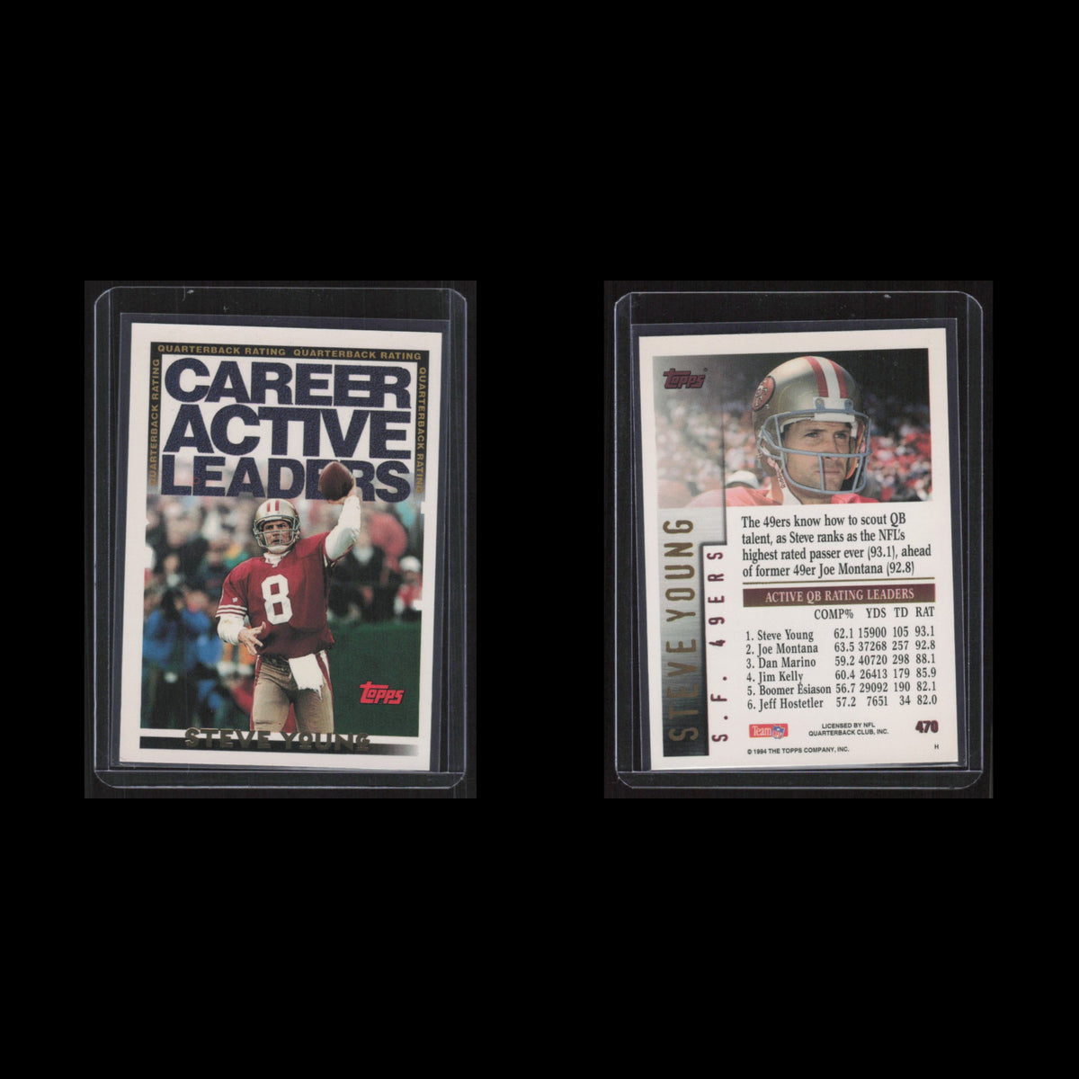 Steve Young #470 1994 SP San Francisco 49ers Football Card NFL NM