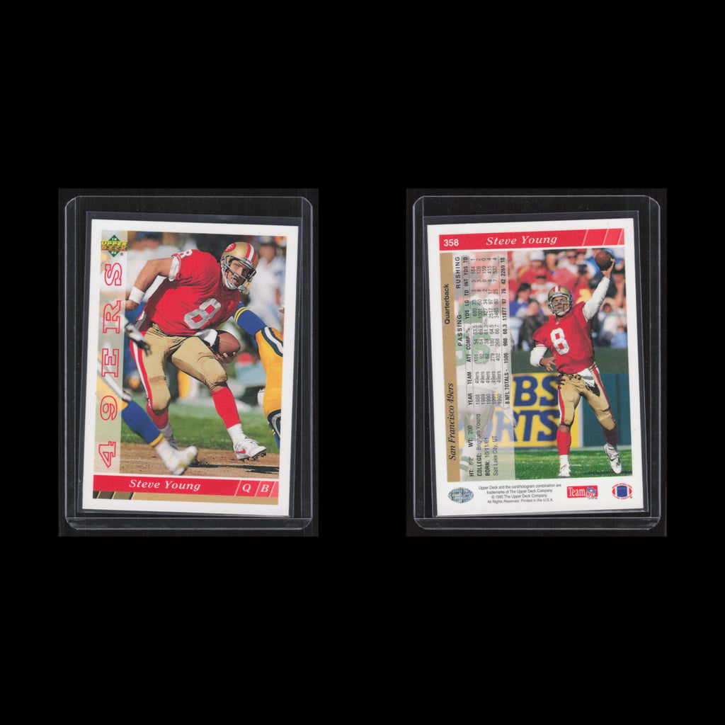 Steve Young #358 1993 Upper Deck San Francisco 49ers Football Card NFL NM