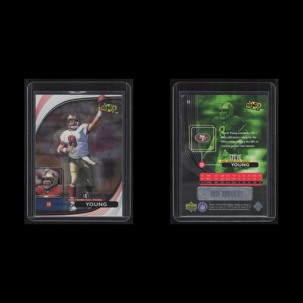 Steve Young #51 1999 Upper Deck Ionix San Francisco 49ers Football Card NFL NM