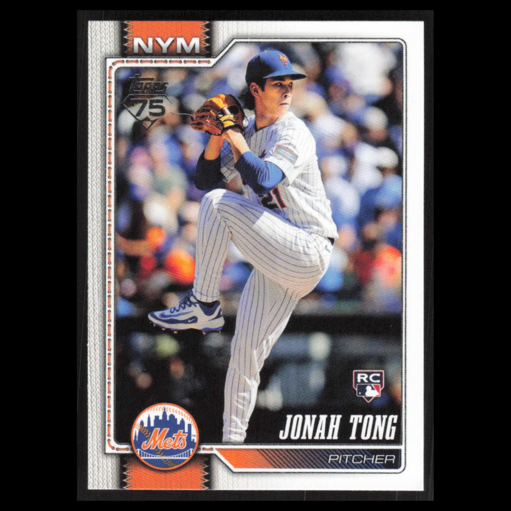 Jonah Tong Rookie #4 2026 Topps New York Mets Baseball Card MLB NM
