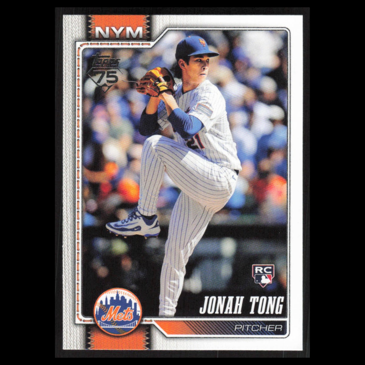 Jonah Tong Rookie #4 2026 Topps New York Mets Baseball Card MLB NM