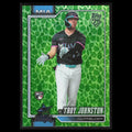 Troy Johnston Rookie #317 2026 Topps Green Foil Miami Marlins Baseball Card MLB