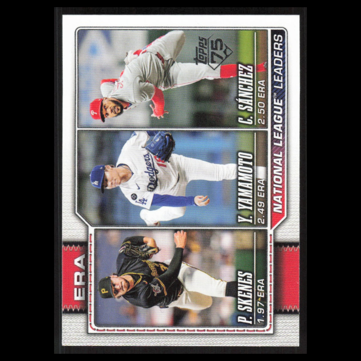 Paul Skenes Yamamoto #203 2026 Topps NL ERA Leaders Baseball Card MLB NM