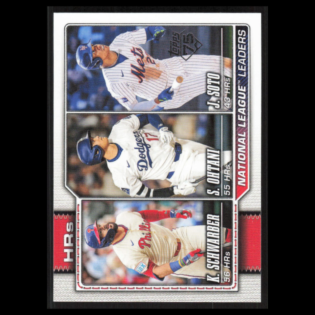 Ohtani Schwarber Soto #84 2026 Topps NL HR Leaders Baseball Card MLB NM