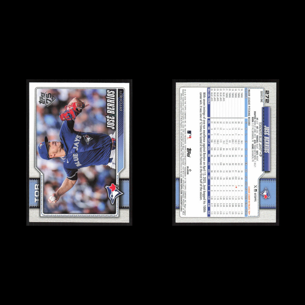 Jose Berrios #272 2026 Topps Toronto Blue Jays Baseball Card MLB NM