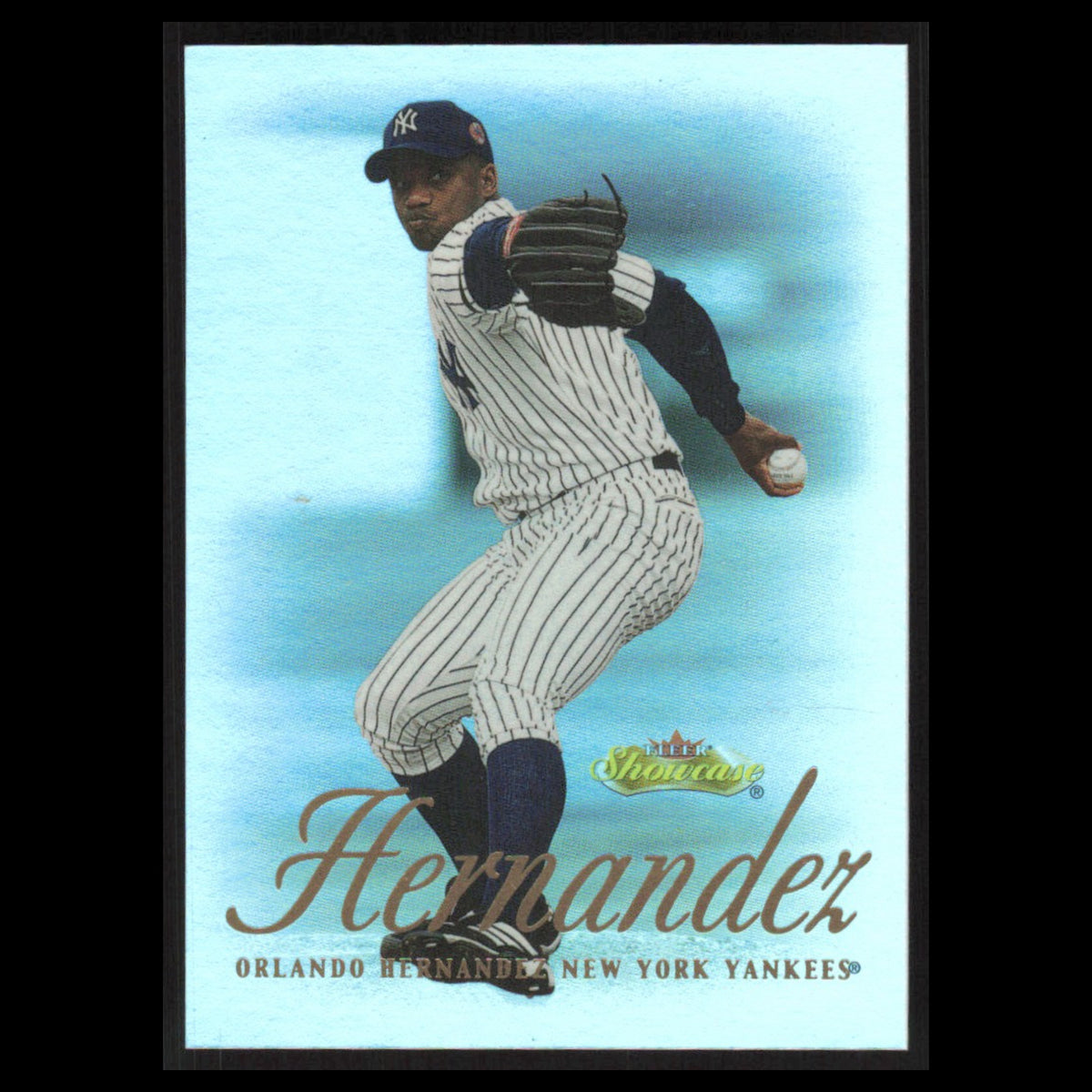 Orlando Hernandez #67 2000 Fleer Showcase New York Yankees Baseball Card MLB NM
