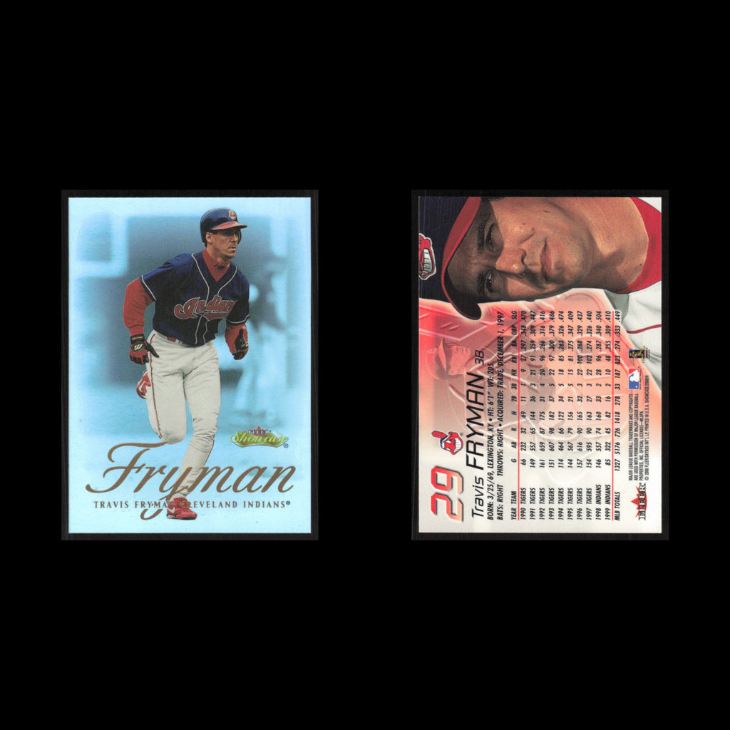 Travis Fryman #29 2000 Fleer Showcase Cleveland Indians Baseball Card MLB NM
