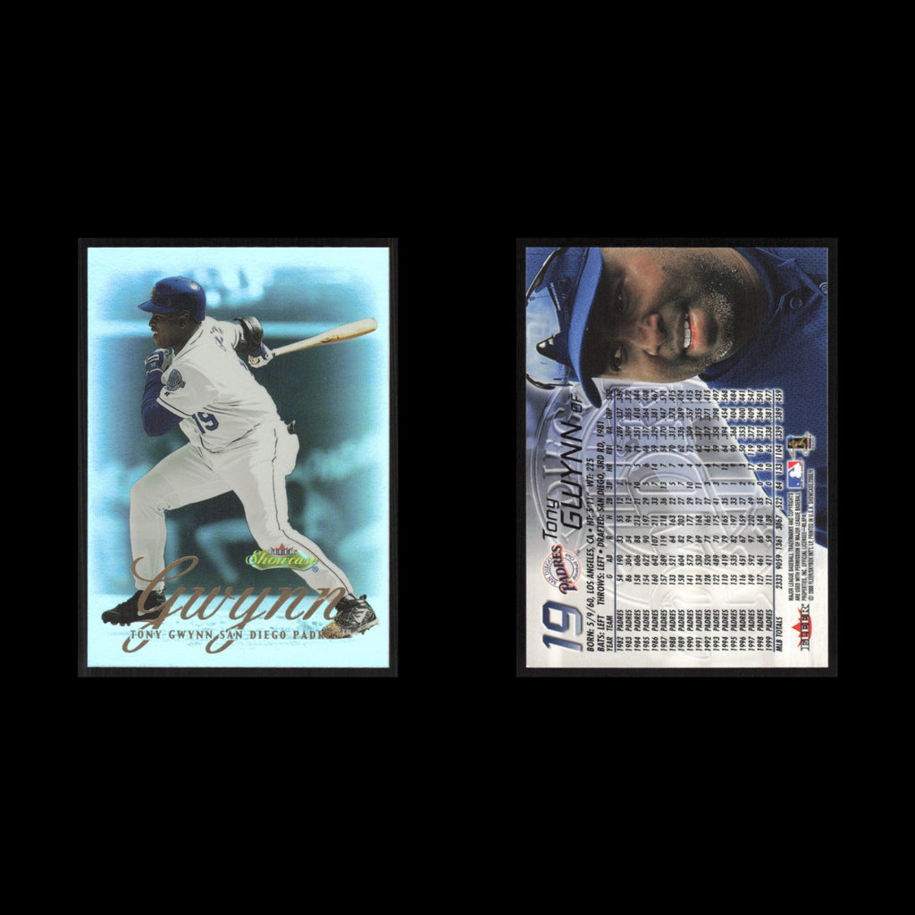 Tony Gwynn #19 2000 Fleer Showcase San Diego Padres Baseball Card MLB NM