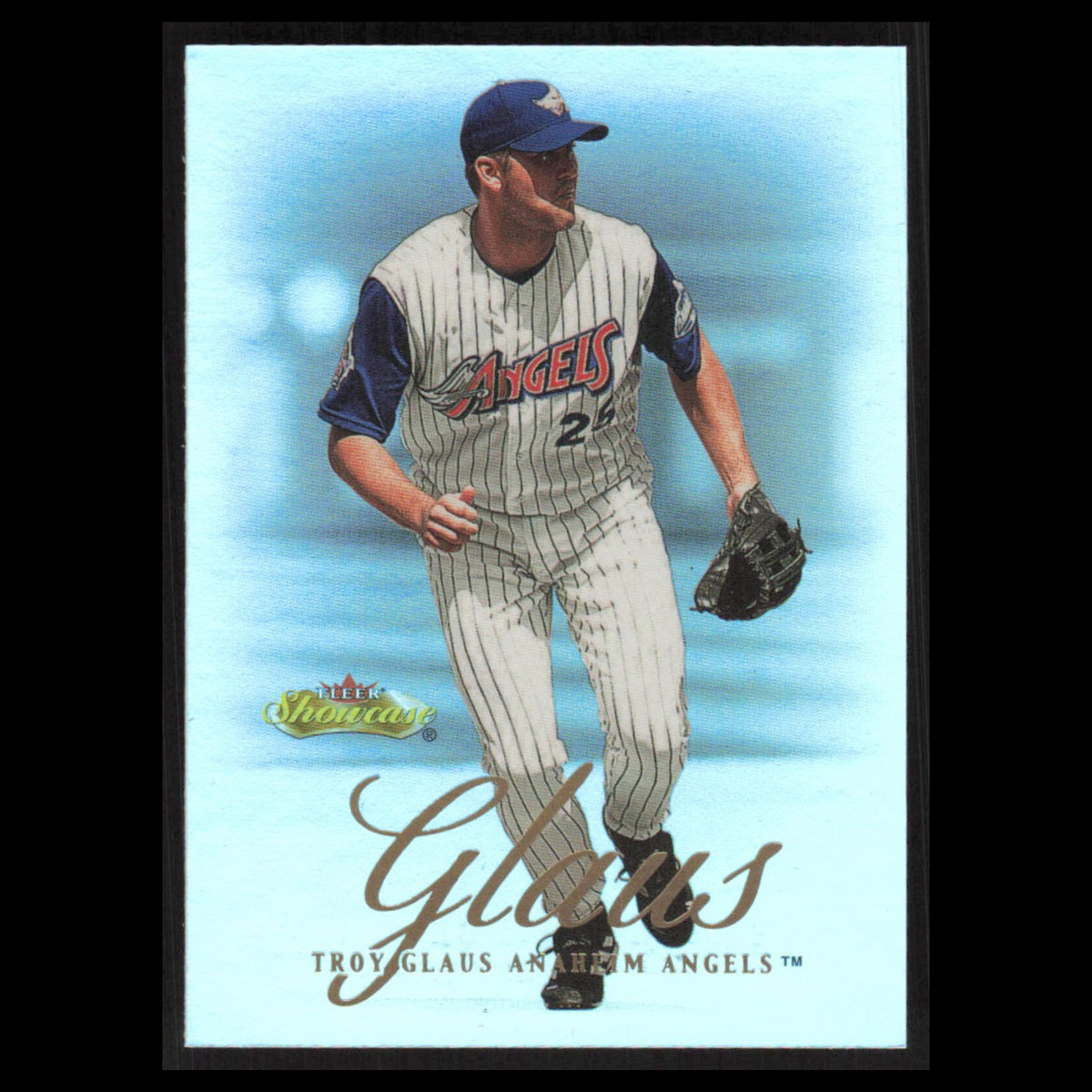 Troy Glaus #61 2000 Fleer Showcase Anaheim Angels Baseball Card MLB NM