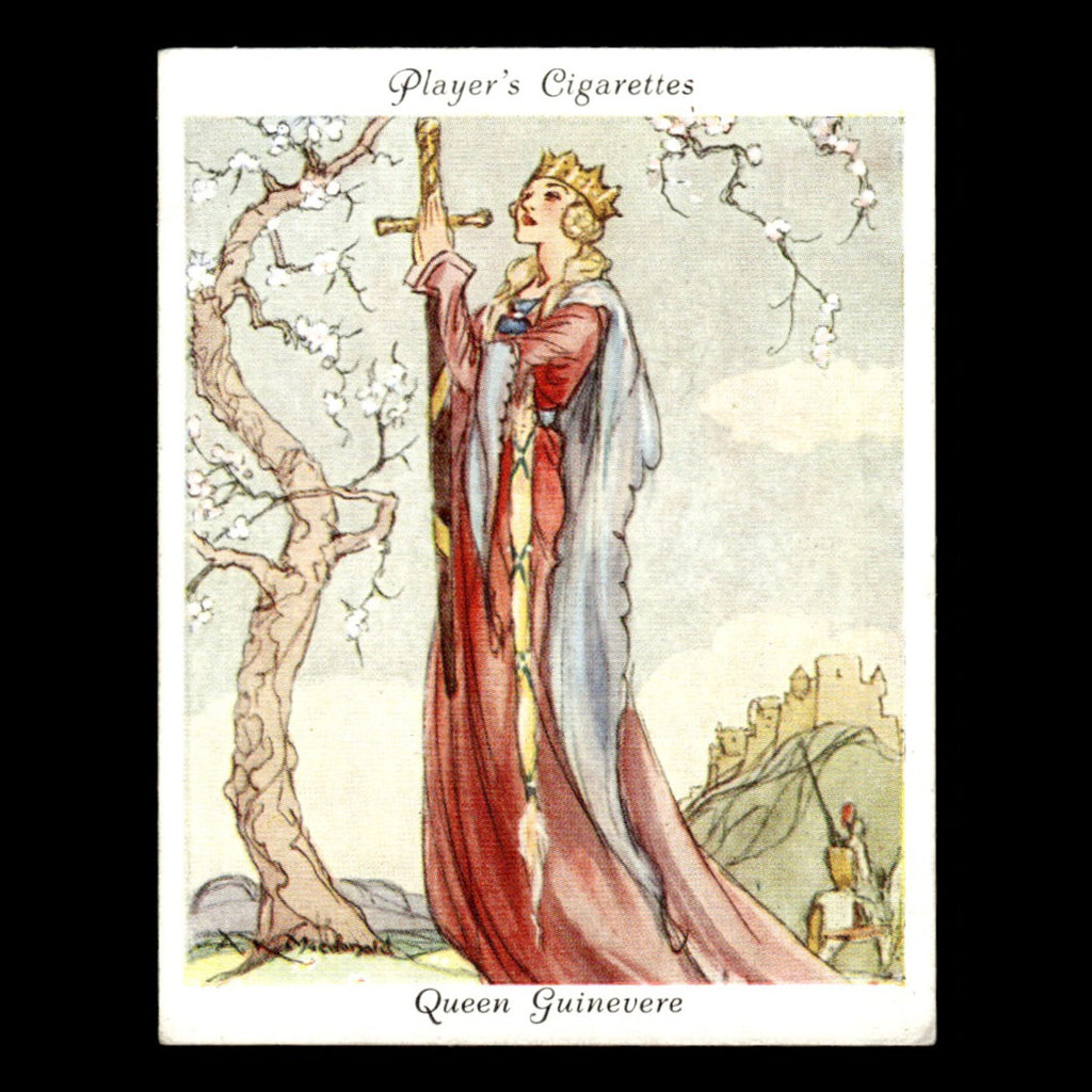Queen Guinevere #5 1937 Players Cigarettes Tobacco Card Famous Beauties Baseball