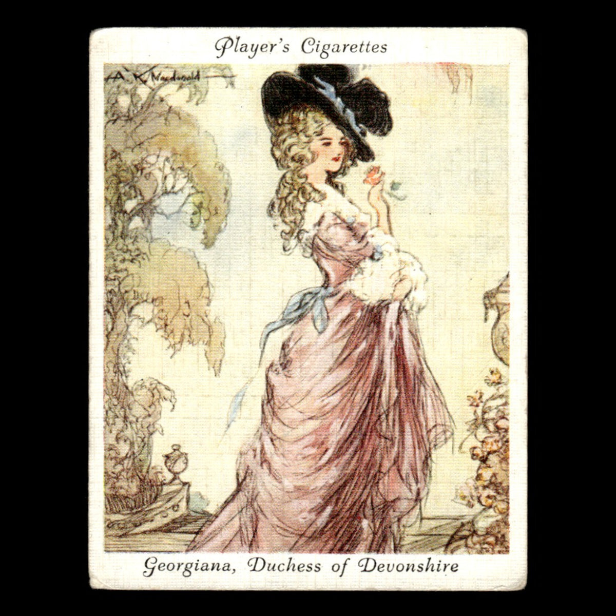 Georgiana Duchess of Devonshire #22 1937 Baseball Card MLB VG