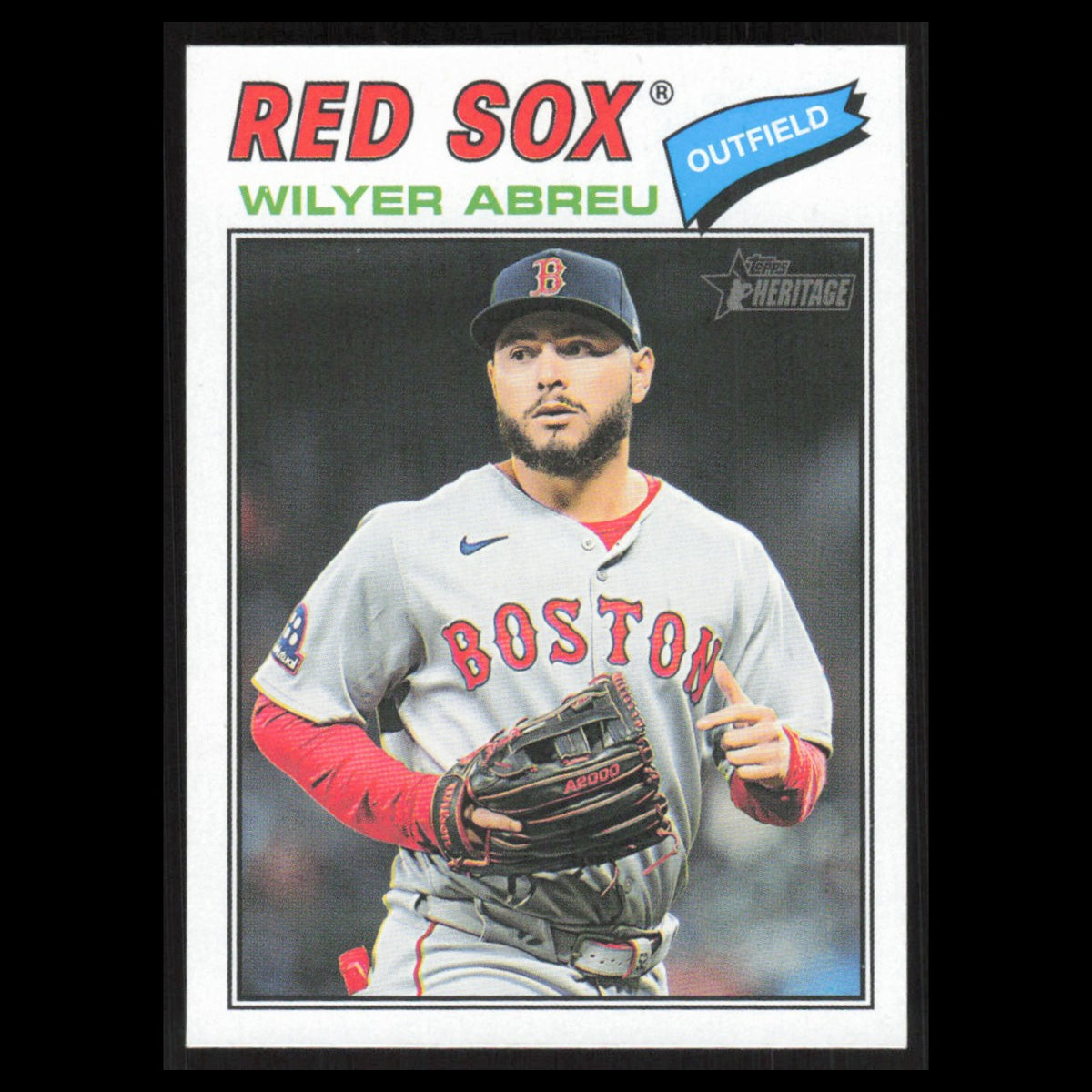 Wilyer Abreu #362 2026 Topps Heritage Boston Red Sox Baseball Card MLB NM