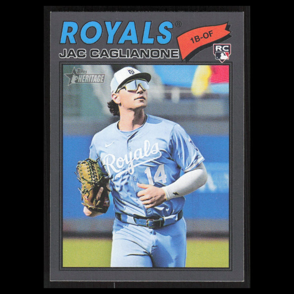 Jac Caglianone Rookie #136 2026 Topps Heritage Gray Kansas City Royals Baseball