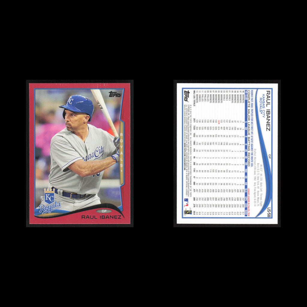 Raul Ibanez #US-58 2014 Topps Update Kansas City Royals Baseball Card MLB NM