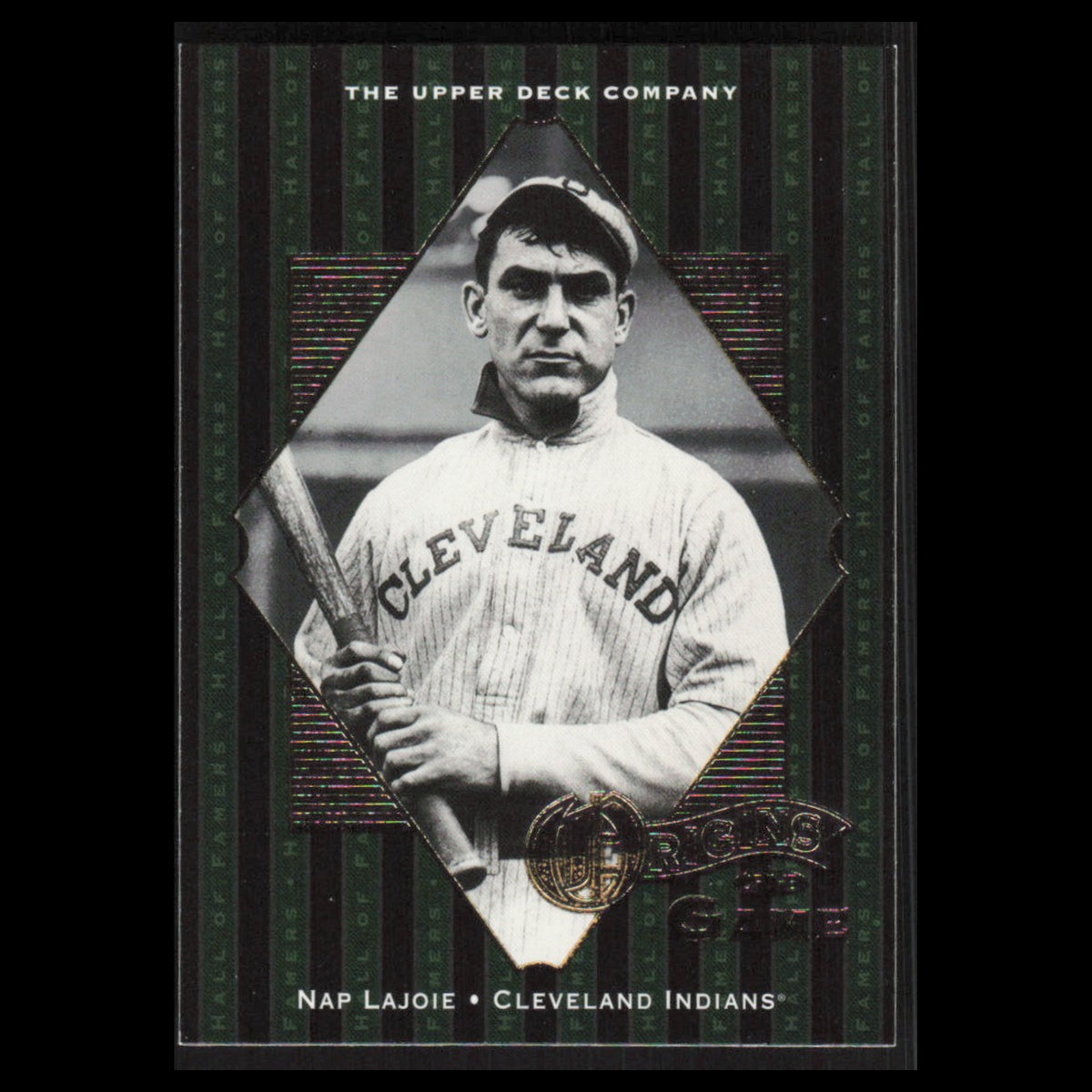 Nap Lajoie #60 2001 Upper Deck Hall of Famers Cleveland Indians Baseball Card NM
